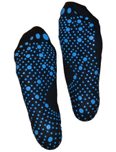 Long Black/ Blue Grip Socks