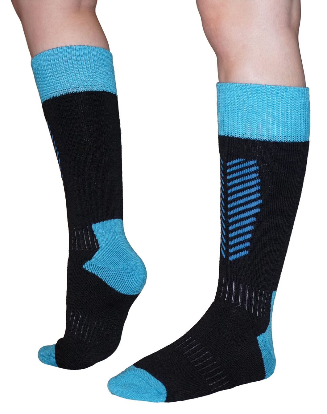 Large Black/ Blue Hiking Socks