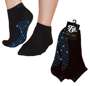 Short Black/ Blue Grip Socks